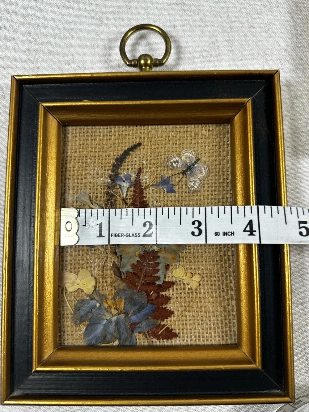 Pressed Floral Wall Art Floralp Pair Black Gold Frames